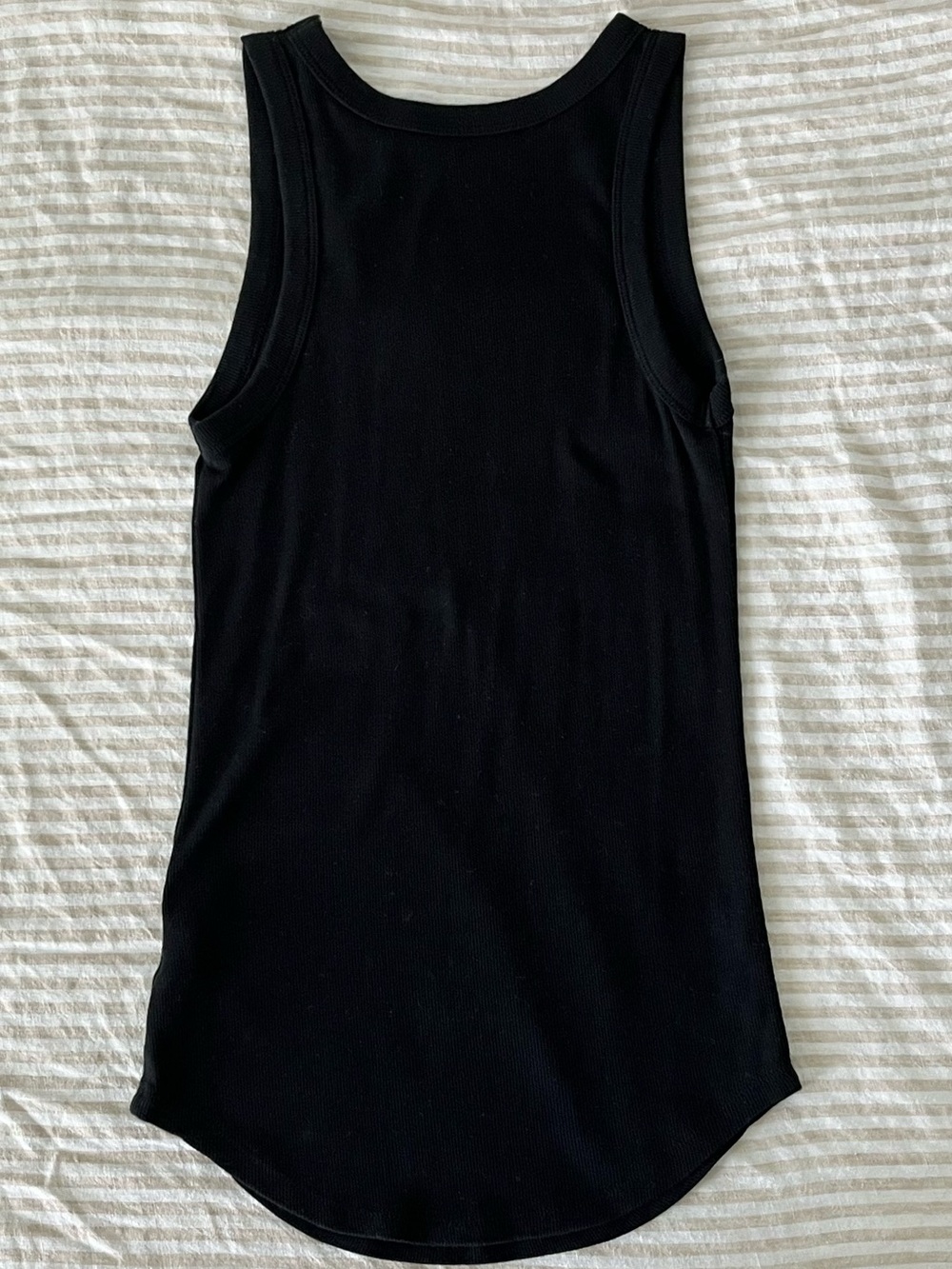 a new day Black Ribbed Tank Top - Picture 2 of 11